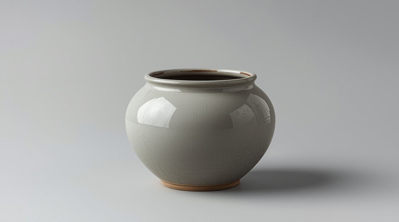 Keraaminen ruukku - Harmaa